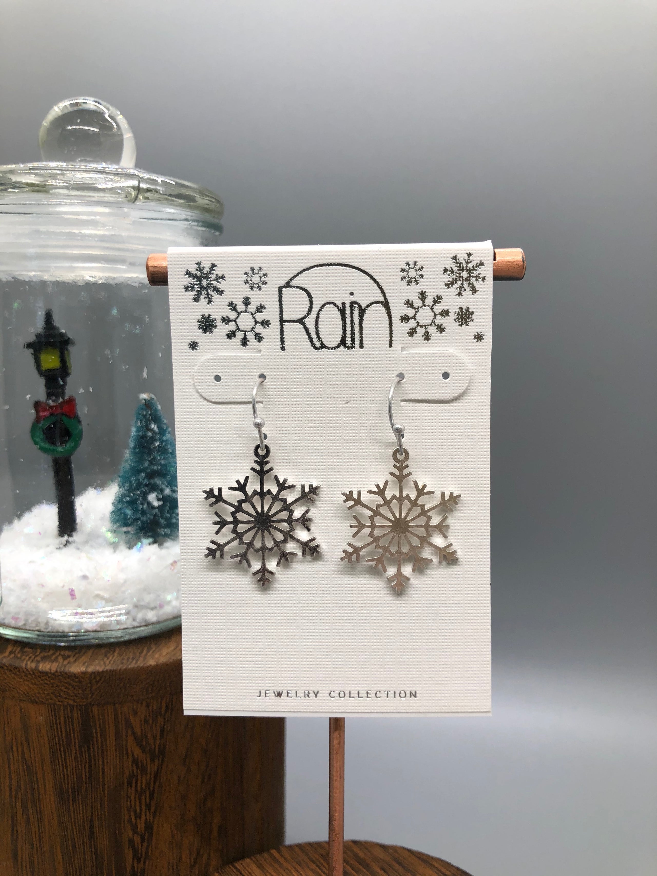 Silver Glitter Frozen Snowflake Dangle Earrings ⋆ It's Just So You